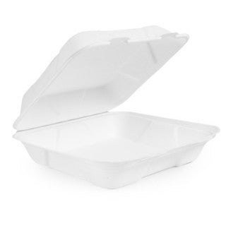 10in bagasse clamshell (QTY:200)
