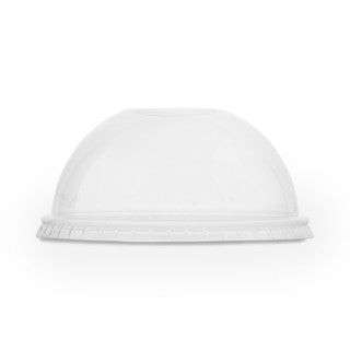 Vegware 96-Series PLA dome lid, straw hole (SKU: C96D-OH)
