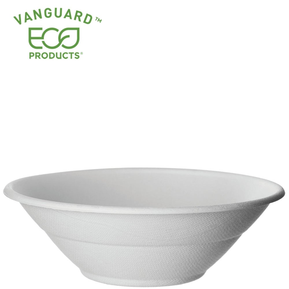 Eco-Products Vanguard™ Renewable & Compostable Sugarcane Bowls - 32oz. (SKU: EP-BL32NFA)