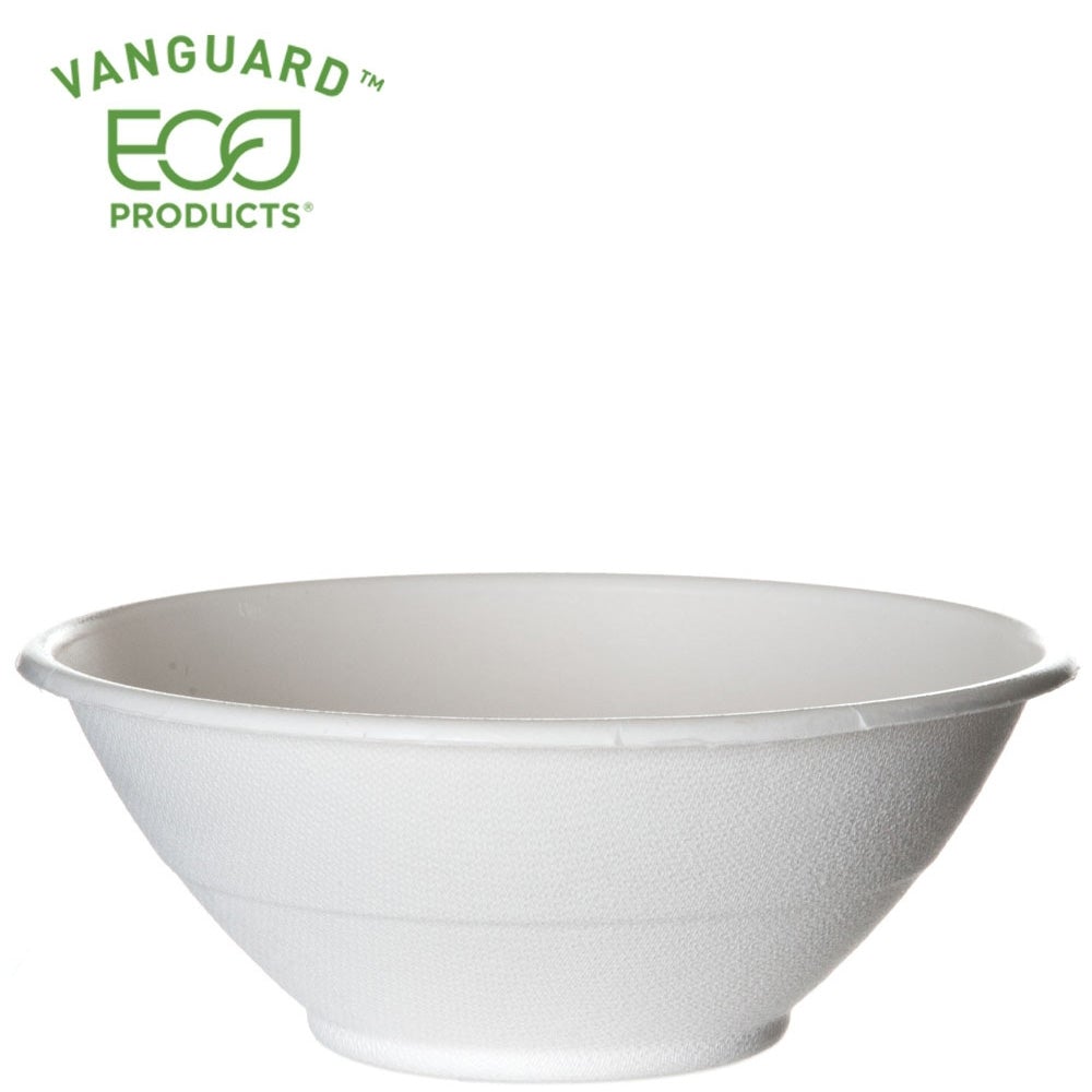 Eco-Products Vanguard™ Renewable & Compostable Sugarcane Bowls - 40oz. (SKU: EP-BL40NFA)