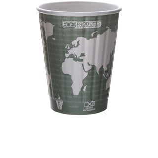 Eco-Products World Art Renewable & Compostable Insulated Hot Cups - 12oz. (SKU: EP-BNHC12-WD)