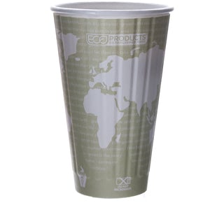 Eco-Products World Art Renewable & Compostable Insulated Hot Cups - 16oz. (SKU: EP-BNHC16-WD)