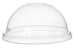 Compostable Clear Dome Lid - Fits 8 oz. Paper Food Containers (QTY:1000)