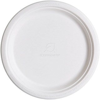 Eco-Products Renewable & Compostable Sugarcane Plates - 10in (SKU: EP-P005)