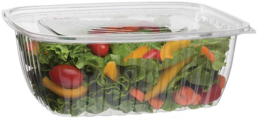 Compostable Rectangular Deli Containers - 8 oz. (QTY:300)