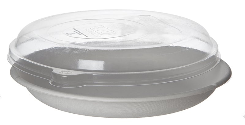 WorldView Compostable Sugarcane Take-Out Containers 9" Round (QTY:400)