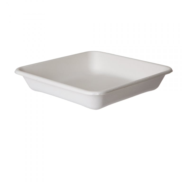 WorldView Compostable Sugarcane Take-Out Container 9" Square (QTY:200)