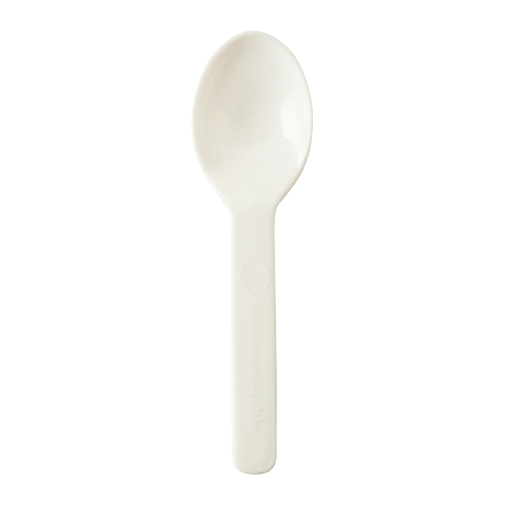 3" PLA Tasting Spoon - 120˚F - Case of 3000