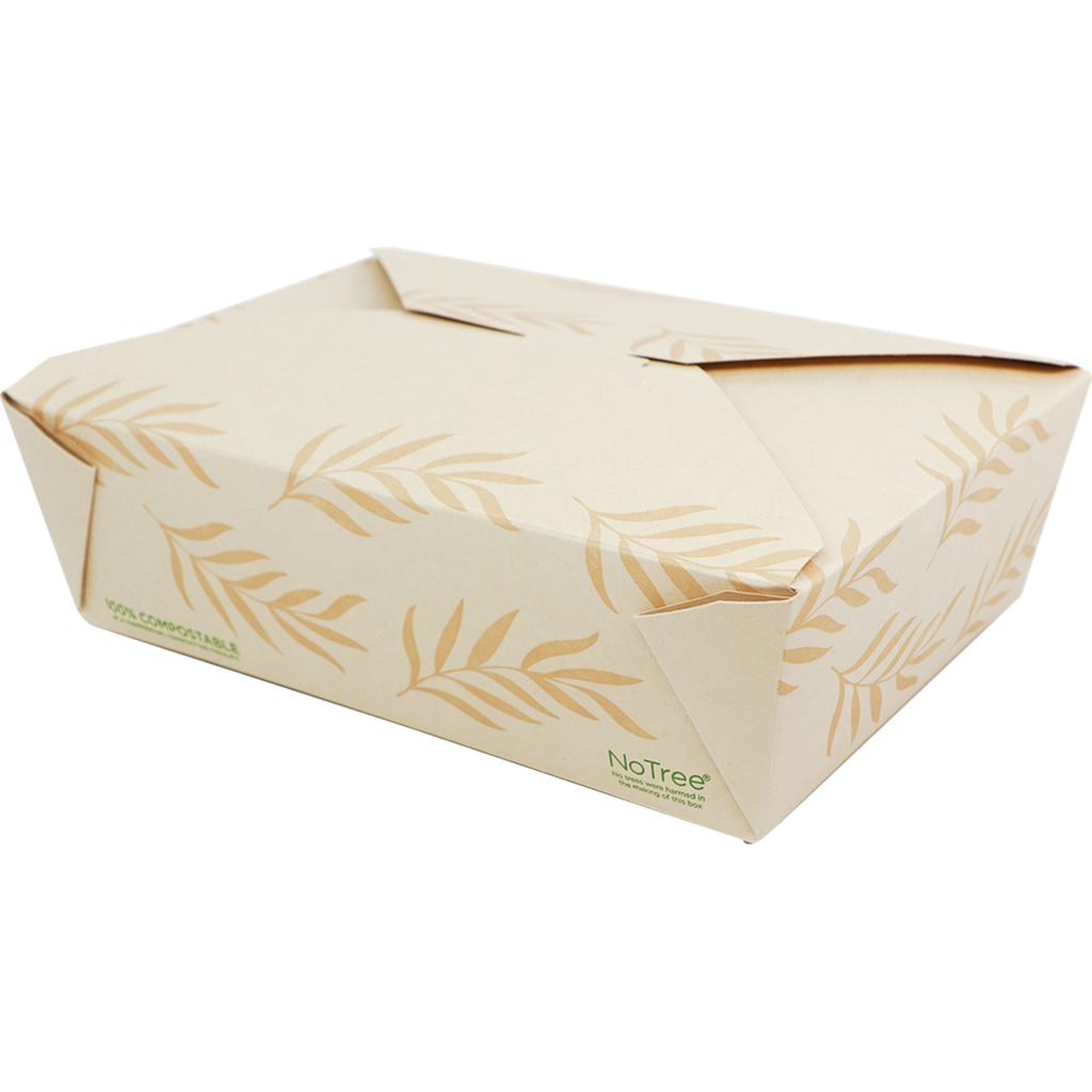 NoTree Paper #3 Take-Out Container (65oz) - Case of 200