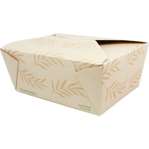 NoTree Paper #4 Take-Out Container (95oz) - Case of 160