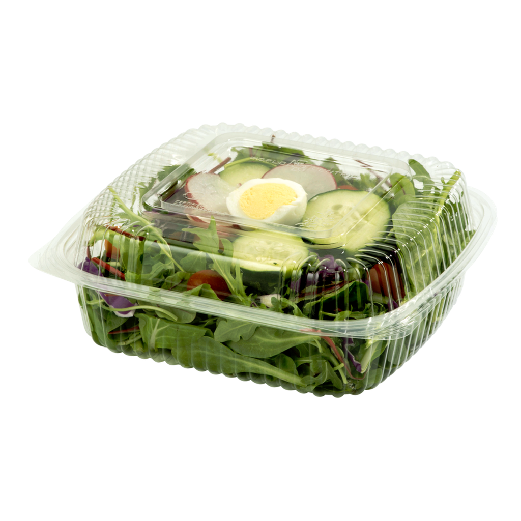 World Centric 8x8x3" (46 oz) Hinged Clamshell (SKU: KL-CS-8)