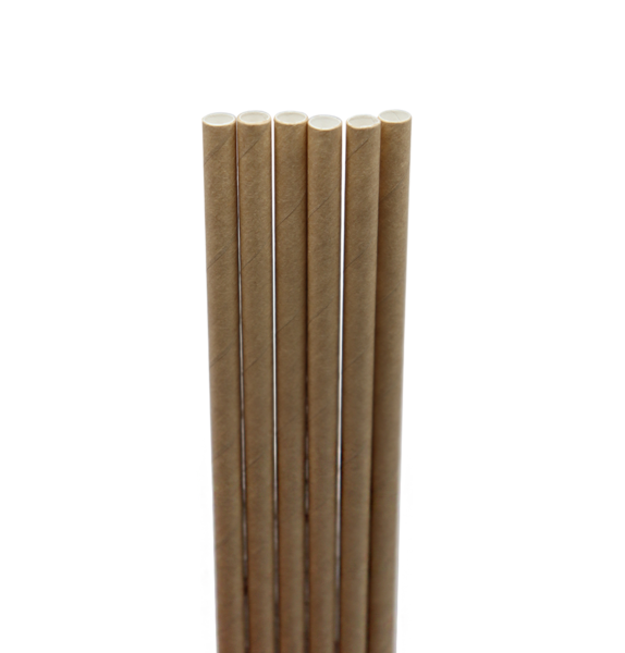 8" FSC® Kraft Paper Straw - Case of 6000