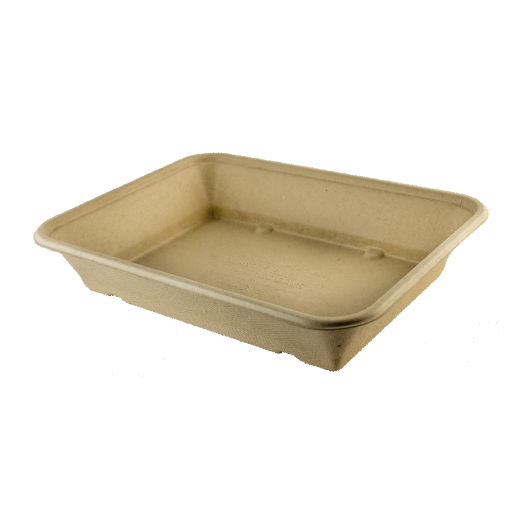 World Centric 9.5x7x2" (36 oz) Fiber Container (SKU: TR-SC-36)