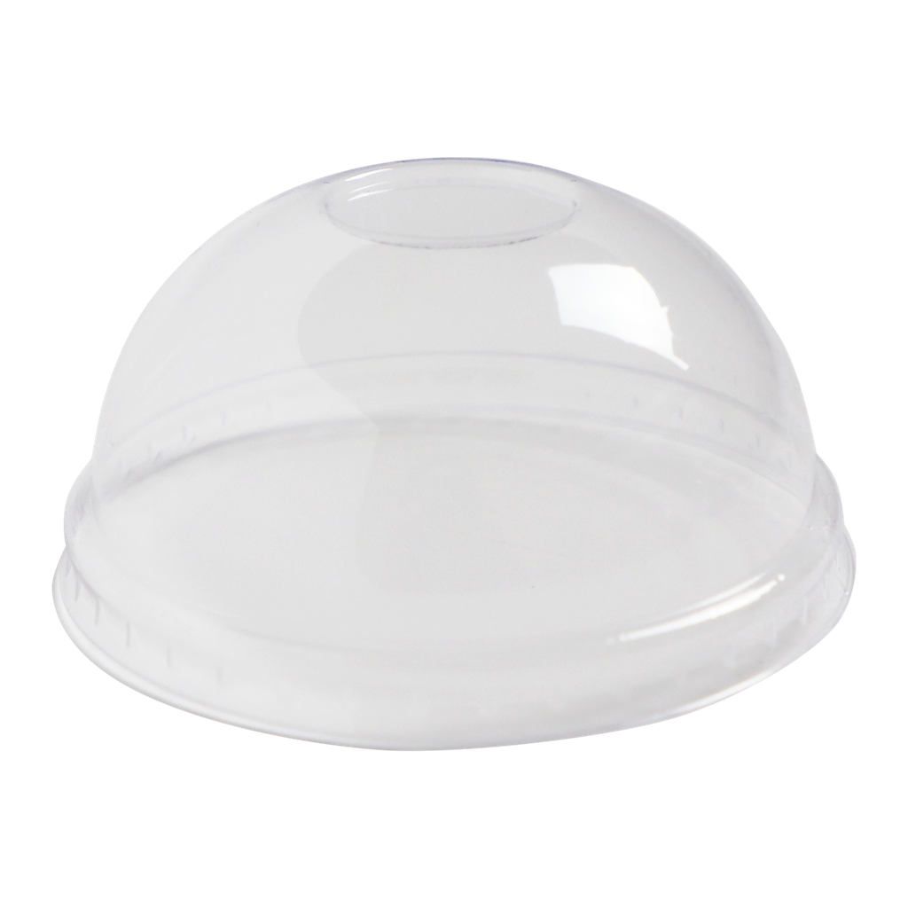 LID PLA - 8 oz Paper Bowls, Domed, Clear - Case of 1000