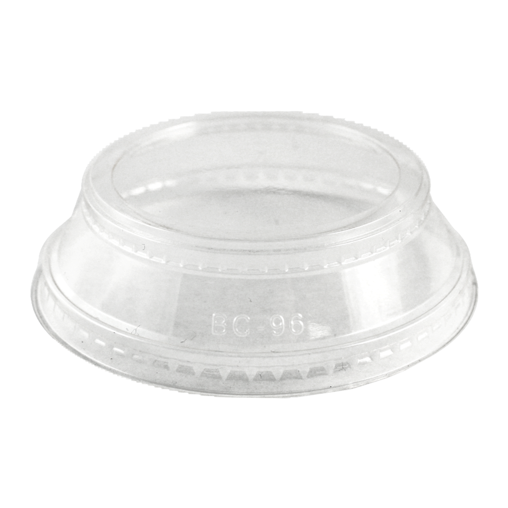 LID PLA - 9Q-24 oz Cold Cups, Portion Holder for CP-CS-2SF & CP-CS-4S, Clear - Case of 1000