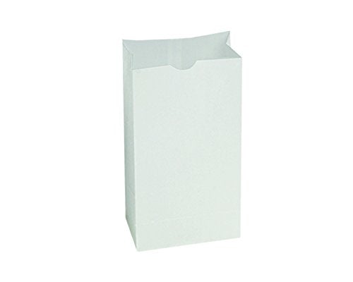 Bagcraft Papercon 300294 Dubl Wax SOS Bag, 4-lb Capacity, 9-11/16" Length x 5" Width x 3-1/8" Height, White (Case of 1000)
