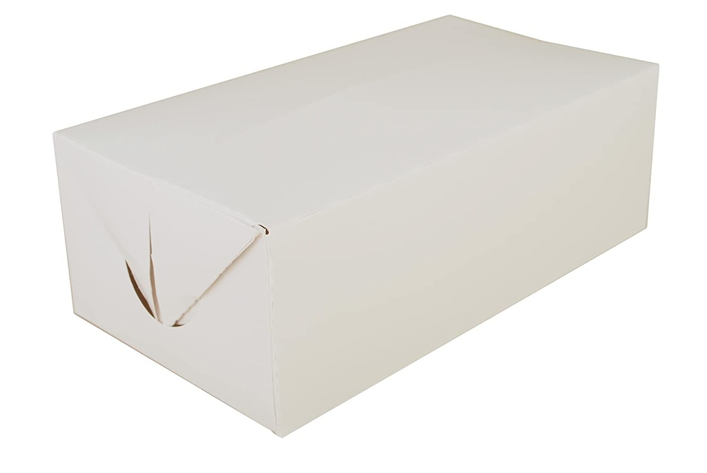 Southern Champion Tray 2730 Paperboard White Lunch Carry-Out Box, Fast Top, 8-7/8" Length x 4-7/8" Width x 3-1/16" Height (qty: 400)
