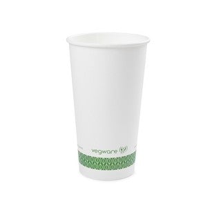 Vegware 20oz white hot cup, 89-Series (SKU: LV-20G)
