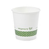 Vegware 4oz white hot cup, 62-Series (SKU: LV-4G)