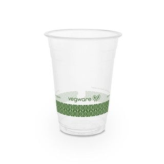 Vegware 16oz standard PLA cold cup, 96-Series (SKU: R500Y-G)