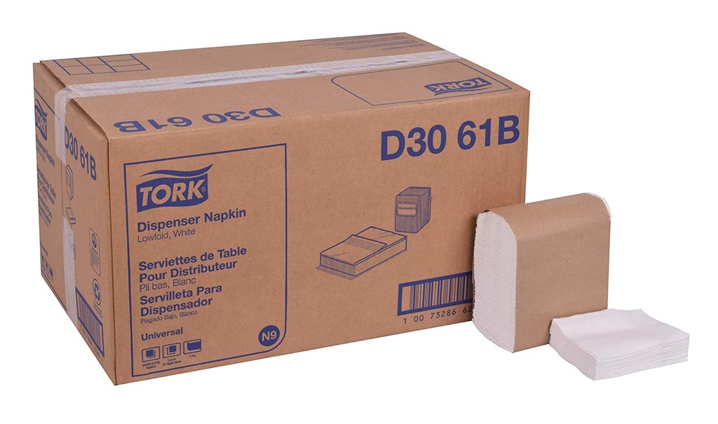 Tork Universal Lowfold Dispenser Napkin (qty: 8016)
