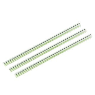 Vegware 8.25" compostable jumbissimo green stripe straw (SKU: SS10-GS)