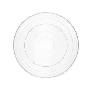 Vegware 115-Series flat PLA cold lid (SKU: V115F)