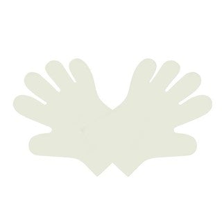Vegware 24 x 30cm large food handling glove, natural (SKU: VGL-L)