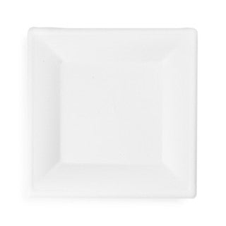 Vegware 10in square bagasse plate (SKU: VPSQ-10)