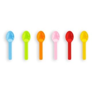 3in PLA tutti frutti ice cream spoons (QTY:2000)