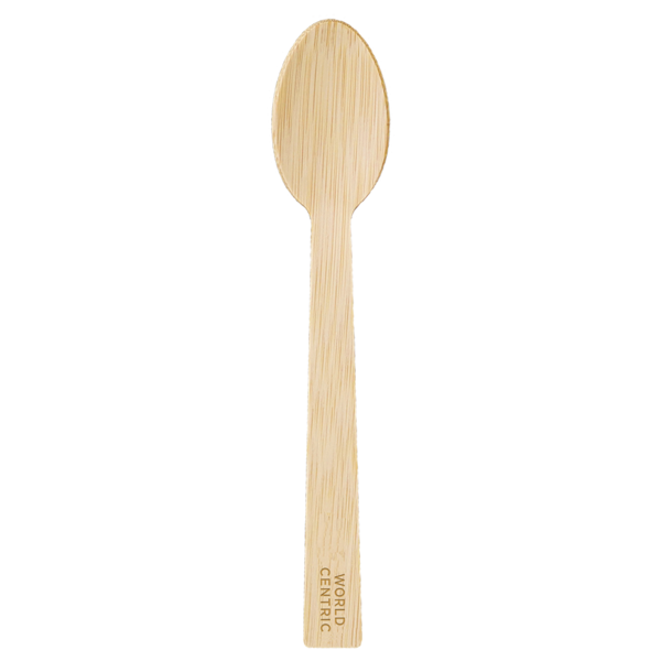 World Centric NEW 6.7" Bamboo Spoon (SKU: SP-BB-67)