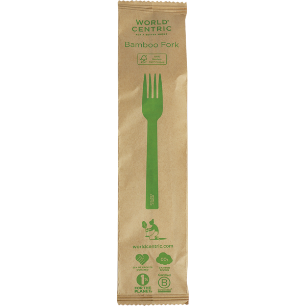 6.7" Bamboo Forks - Wrapped - Case of 750