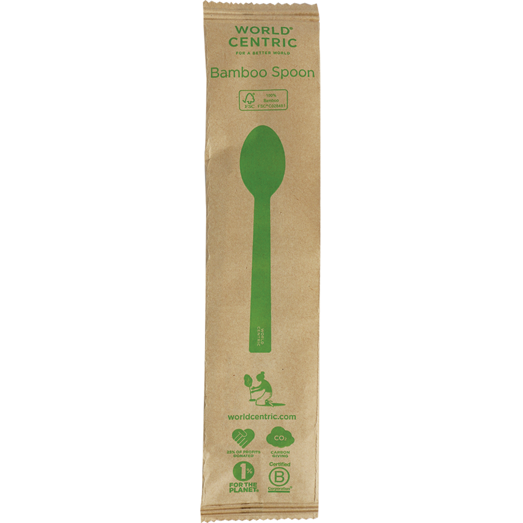 6.7" Bamboo Spoons - Wrapped - Case of 750