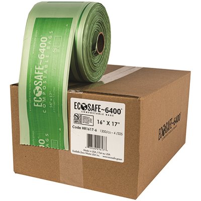 EcoSafe-6400 16x17” Compostable Bag/Liner - MultiRes®