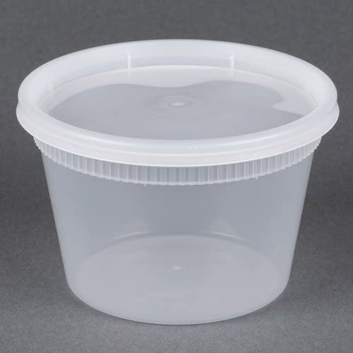 Pactiv/Newspring YSD2516, 16oz Translucent Round Deli Container Combo Pack (qty: 240)
