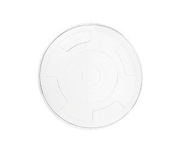 [C96F-CH] 96-Series PLA flat lid - straw hole (QTY:1000)