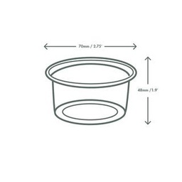 [CF7054] Vegware 4oz PLA cold portion pot (SKU: CF7054)
