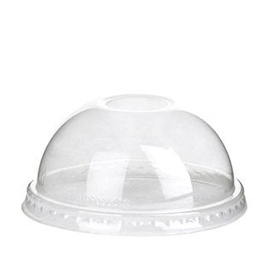 [EP-DLCC] GreenStripe Compostable Dome Lids - Fits 12-20 oz. PLA Cold Cup (QTY:1000)