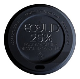 [EP-HL16-BR] Eco-Products EcoLid 25% Recycled Content Hot Cup Lid, Black, Fits 10-20oz Hot Cups (SKU: EP-HL16-BR)