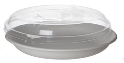 [EP-SCR9LID] Eco-Products WorldView™ 100% Recycled Content Lid, Fits 9in Round Sugarcane Take-Out Containers (SKU: EP-SCR9LID)