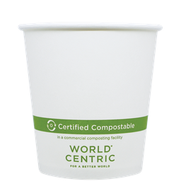 [CU-PA-10] World Centric 10 oz FSC® Paper Hot Cup, White (SKU: CU-PA-10)