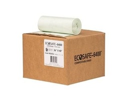 [HB2640-8] EcoSafe-6400 HB2640-8 Compostable Bag, Certified Compostable, 22-Gallon, Green (Pack of 165)