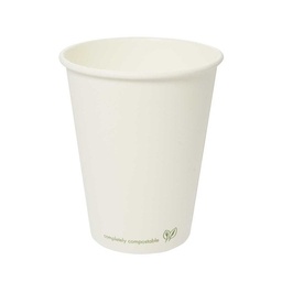 [LV-12C] Vegware LV-12C, 12oz white hot cup- Classic, 89-Series(QTY: 1000)