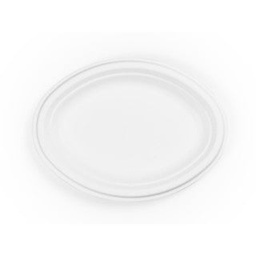 [P030] Vegware 12in bagasse oval plate (SKU: P030)