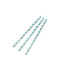 [PS08-AS] Jumbo aqua stripe straw (QTY:4000)