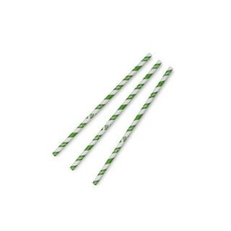 [PS08-GS] Jumbo green stripe straw (QTY:4000)