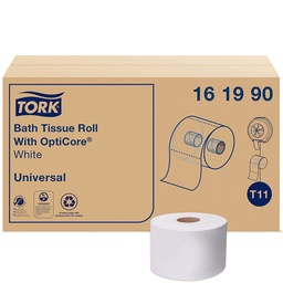 [SJ-TORK-161990] Tork Universal Bath Tissue Roll with OptiCore. For Use with Tork 565820, 565838, 565720 and 565728 Opticore Dispensers (qty:36)