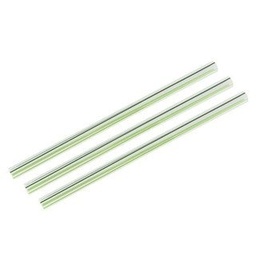 [SS10-GS] 8.25" compostable jumbissimo green stripe boba straw (QTY:1920)