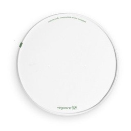 [VLID185P] Vegware 185-Series, PLA-Lined paper lid with vents (SKU: VLID185P)