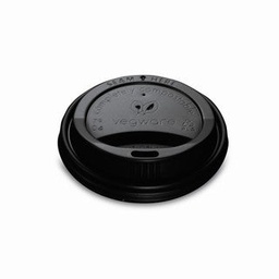 [VLID79SB] Vegware 79-Series CPLA hot cup lid, black (SKU: VLID79SB)